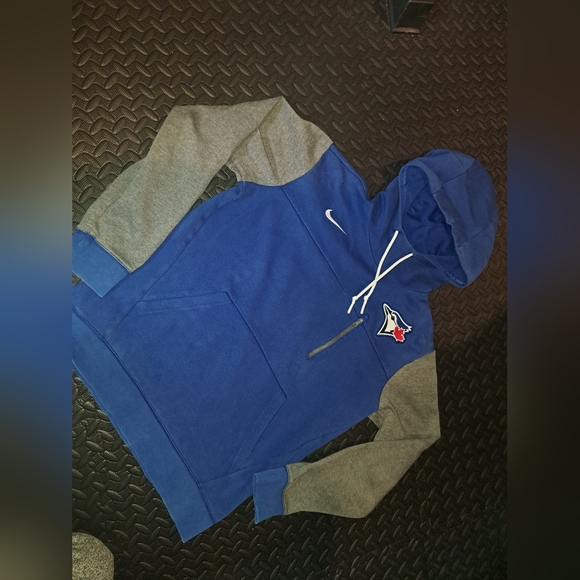 Nike × Toronto blue jays pull over atheltic hoodie - Picture 1 of 16